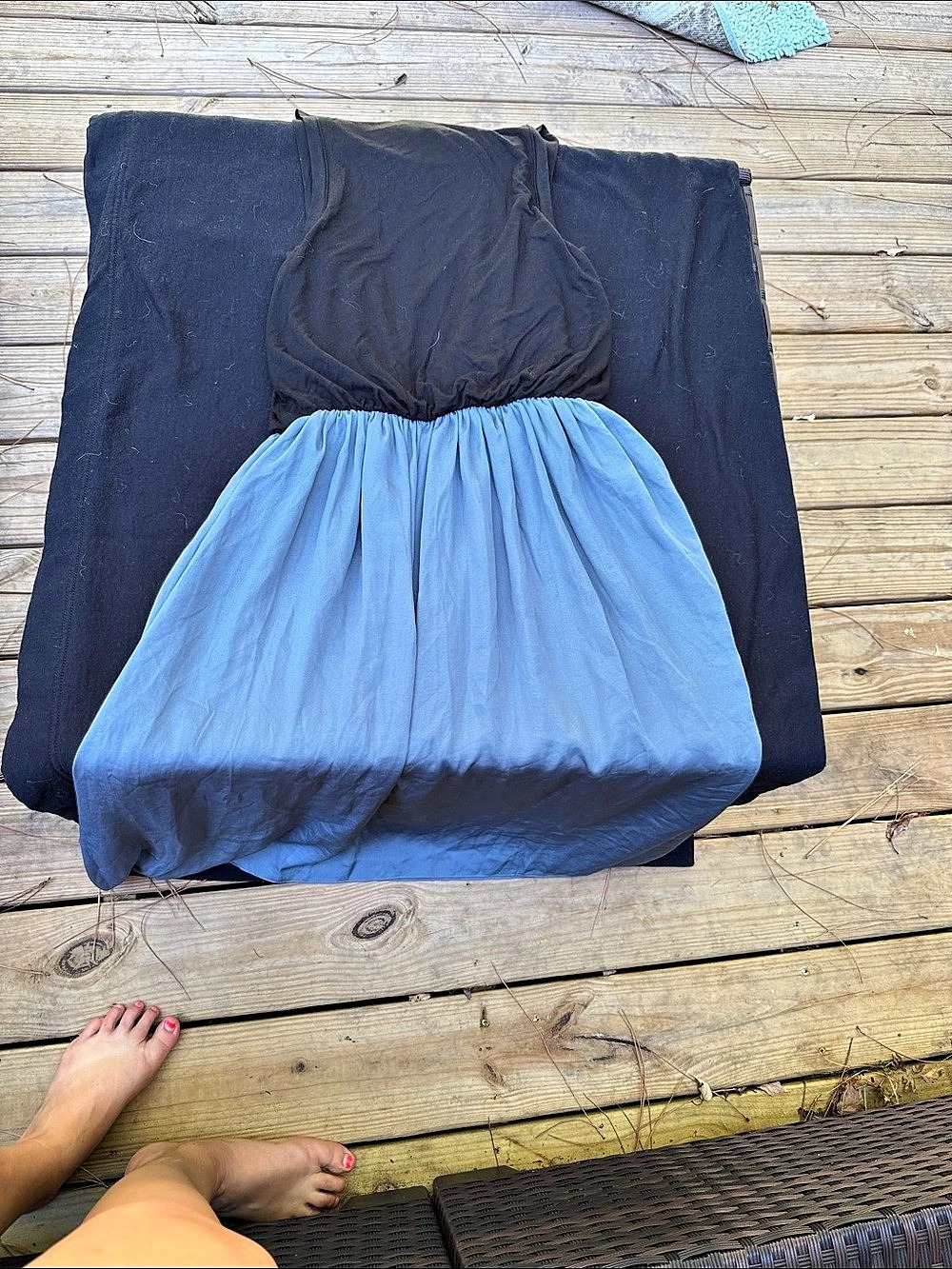 Loft Outlet Two-Tone midi Dress Size Small